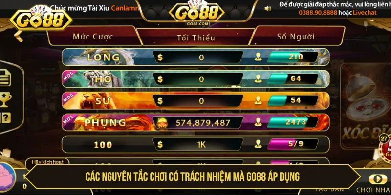 Go88 khuyến khích thành viên chơi có trách nhiệm
