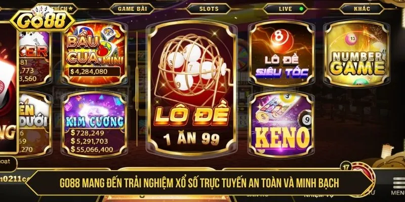 GO88 mang đến trải nghiệm xổ số trực tuyến an toàn và minh bạch